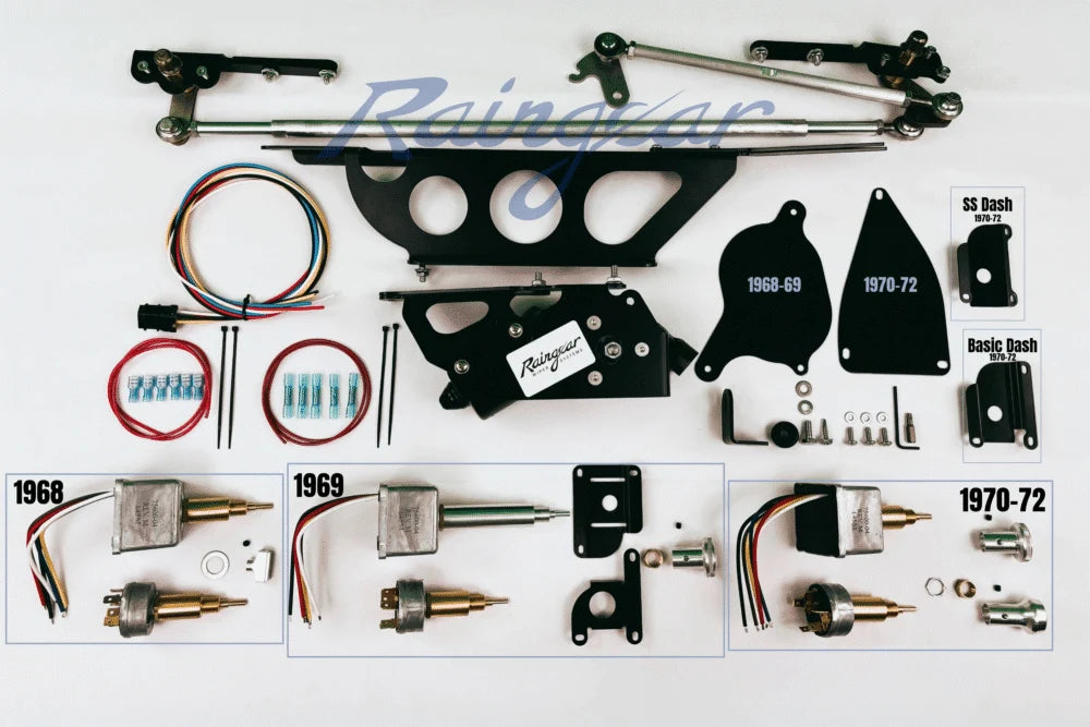 1970-72 Chevelle Hidden Wiper System with Delay