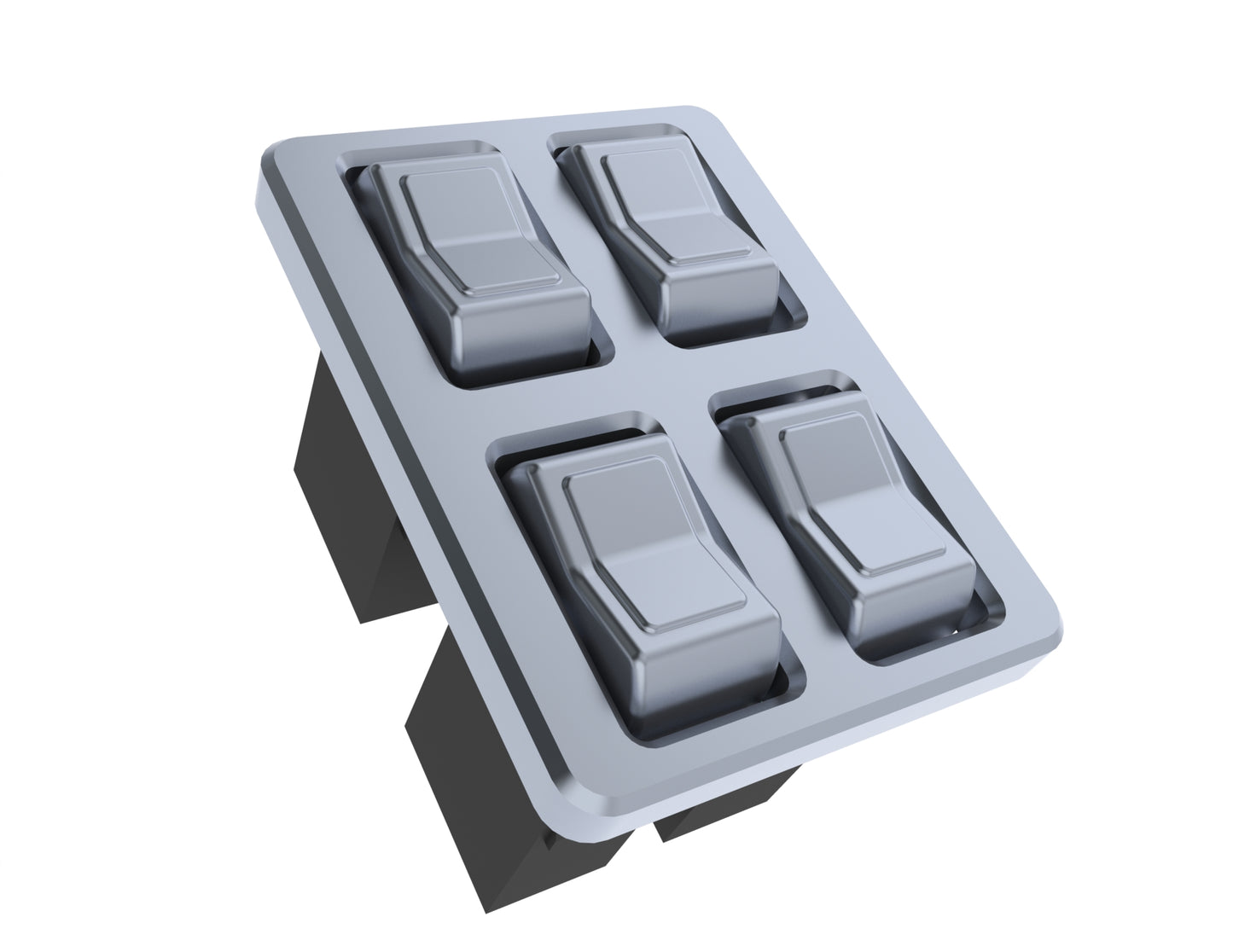 2X2 4 Switch Set with Flat Bezel