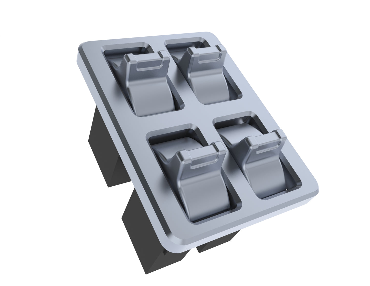 2X2 4 Switch Set with Flat Bezel