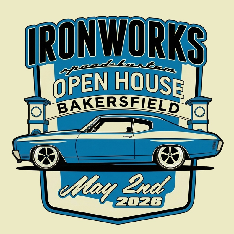 Ironworks Speed & Kustom – Open House Event Tee | May 2nd, 2026