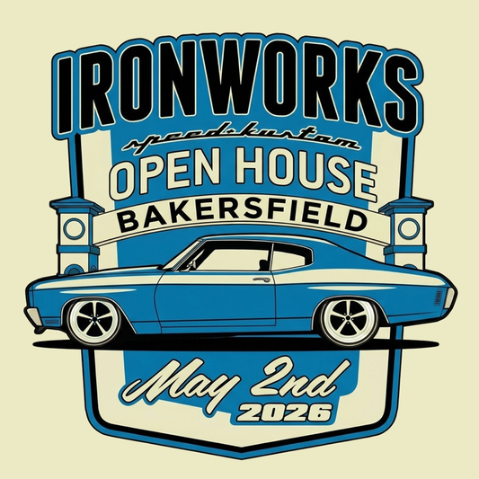 Ironworks Speed & Kustom – Open House Event Tee | May 2nd, 2026
